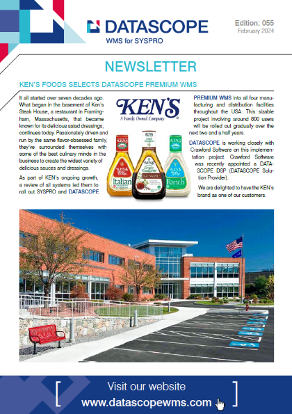 Featuring success stories in Warehouse Management Systems. From Ken's Foods selecting DATASCOPE PREMIUM WMS to MEC Aerial Work Platforms choosing FASTTRACK WMS, these showcase the transformative power of technology in optimizing operations.