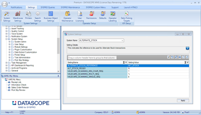 Foundation Systems Settings