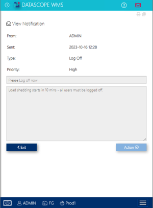 HTML Notifications Read a message